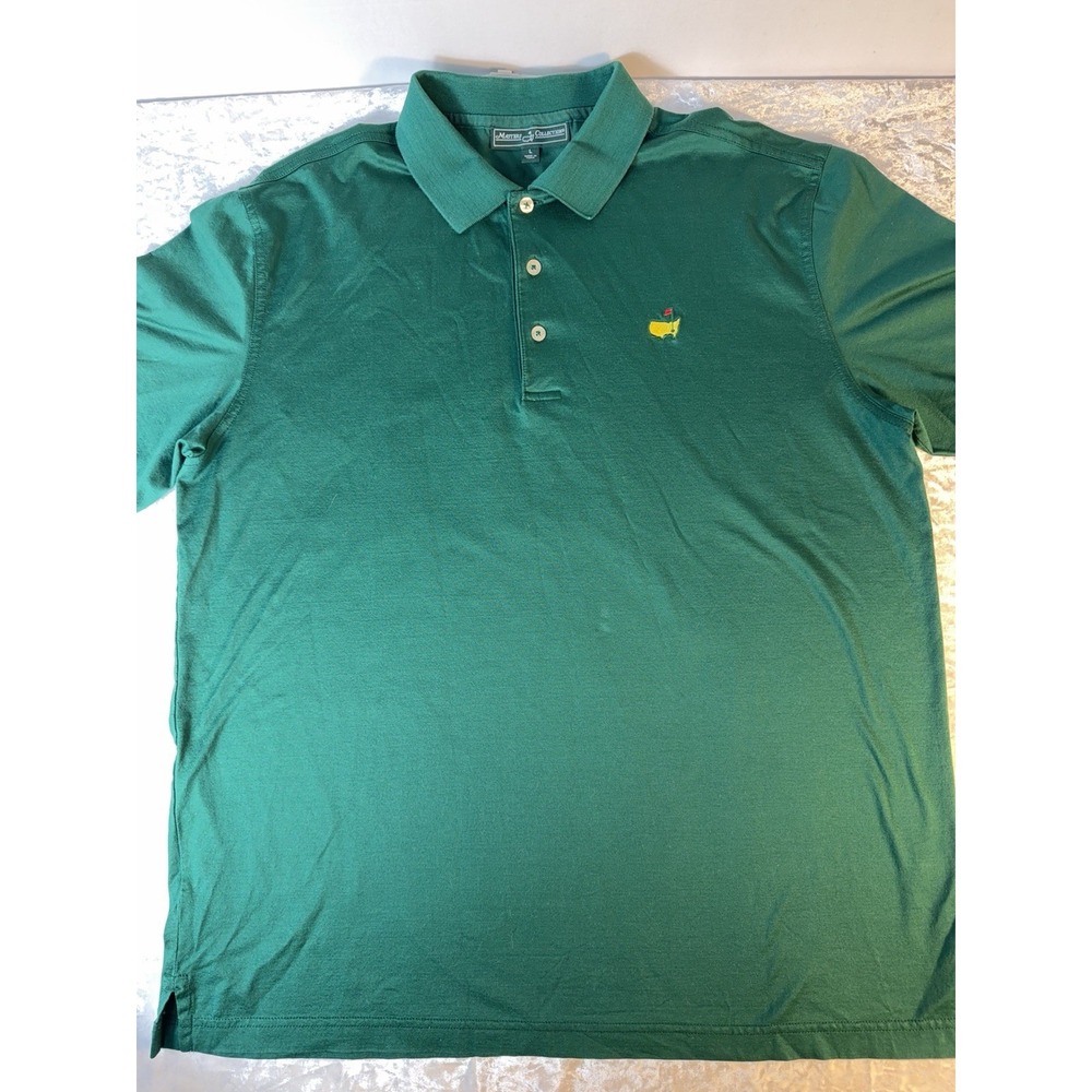 Masters Collection Polo Men's L Green Pima Cotton Augusta National Golf